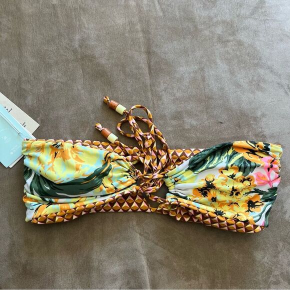 NEW Maaji KALEIDOSCOPE Reversible Bandeau Bikini Top Size Medium - Picture 5 of 9
